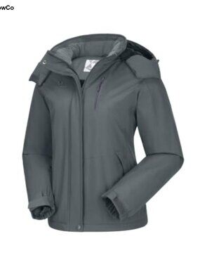Women's Waterproof Ski Jacket Fleece Lined Insulated Snowboard Winter Coat
